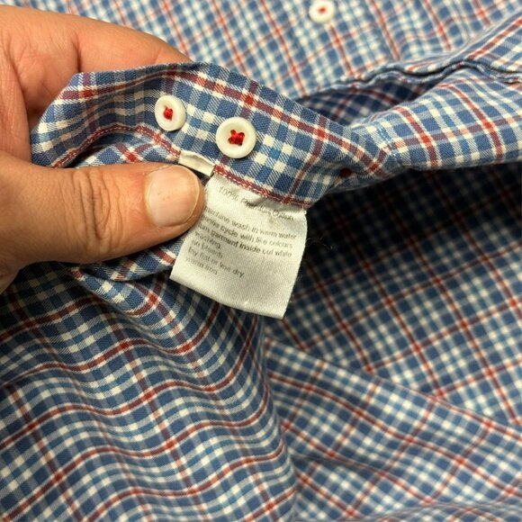 Spier & Mackay Dress Shirt Handmade Plaid Button Down Cotton 15.5 Medium - Picture 9 of 11